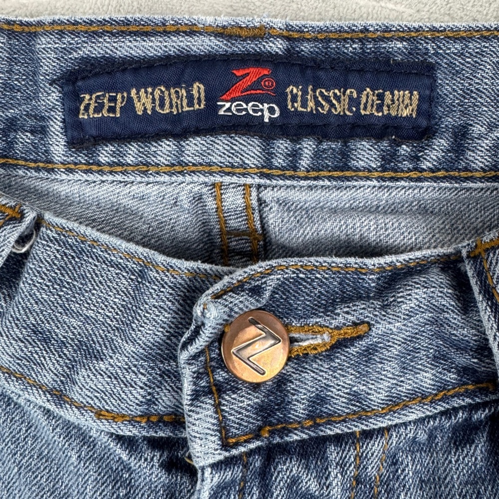 Vintage Y2K Zeep World Classic Denim Men's Blue Jeans Relaxed 100% Cotton 34x30 - Picture 3 of 13
